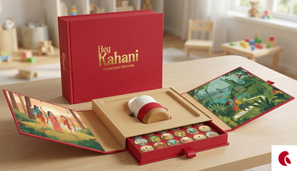 Limited Founder's Edition: Kahani Player (Gulab Red Edition) with 20 Original Stories in Exclusive Packaging